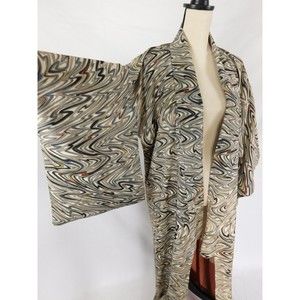 Authentic Vintage Silk JAPANESE KIMONO Robe One Size